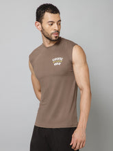 RS HIGH PERFORMANCE TANK TOP-PASTEL BROWN